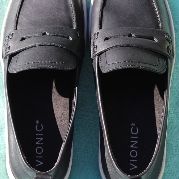 NEW VIONIC BLACK UPTOWN LOAFER SIZE 8.5 HAVE WORN ONCE AROUND HOUSE - Picture 6 of 10